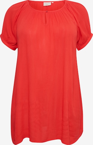 KAFFE CURVE Tuniek 'Cami' in Rood: voorkant