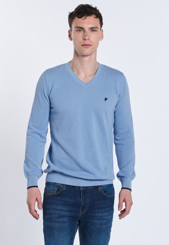 DENIM CULTURE - Jersey 'ROMEO' en azul: frente