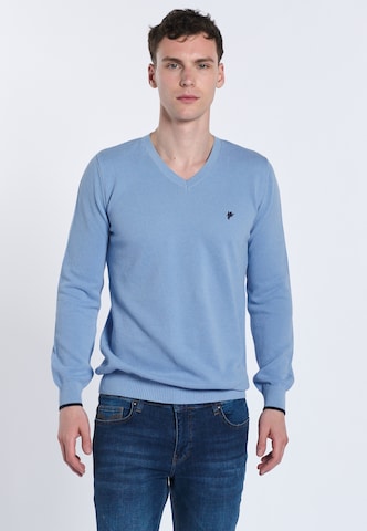 DENIM CULTURE Sweater 'ROMEO' in Blue: front