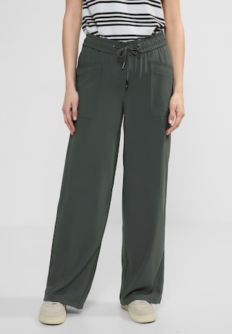 CECIL Loose fit Pants in Green: front