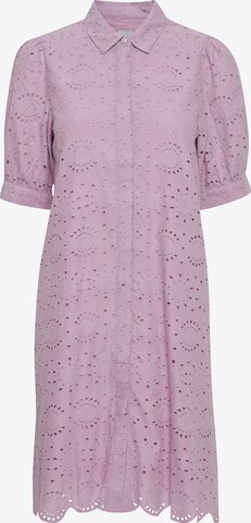 ICHI Shirt Dress 'FAUSTA' in Purple: front