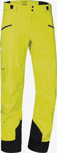 Schöffel Pantalon de sport 'Pizac' en jaune fluo / noir, Vue avec produit