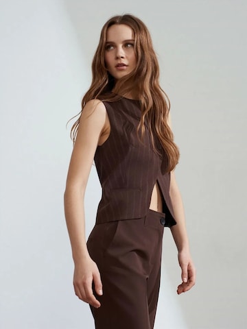 Dilvin Vest in Brown