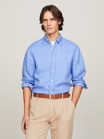 TOMMY HILFIGER Regular fit Overhemd in Blauw: voorkant