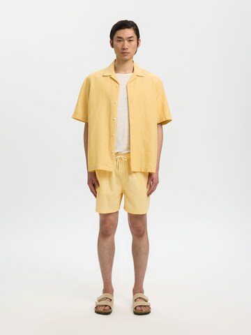 SELECTED Zwemshorts in Geel