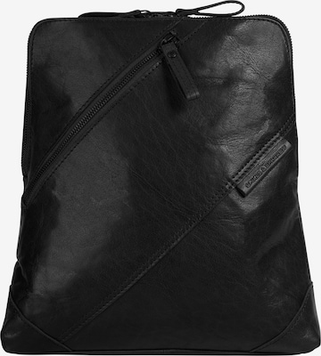 Spikes & Sparrow Rucksack in Schwarz: Vorderseite