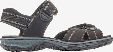 Rieker Hiking Sandals in Black