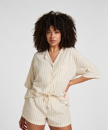 Chemise de nuit Hunkemöller en beige : devant