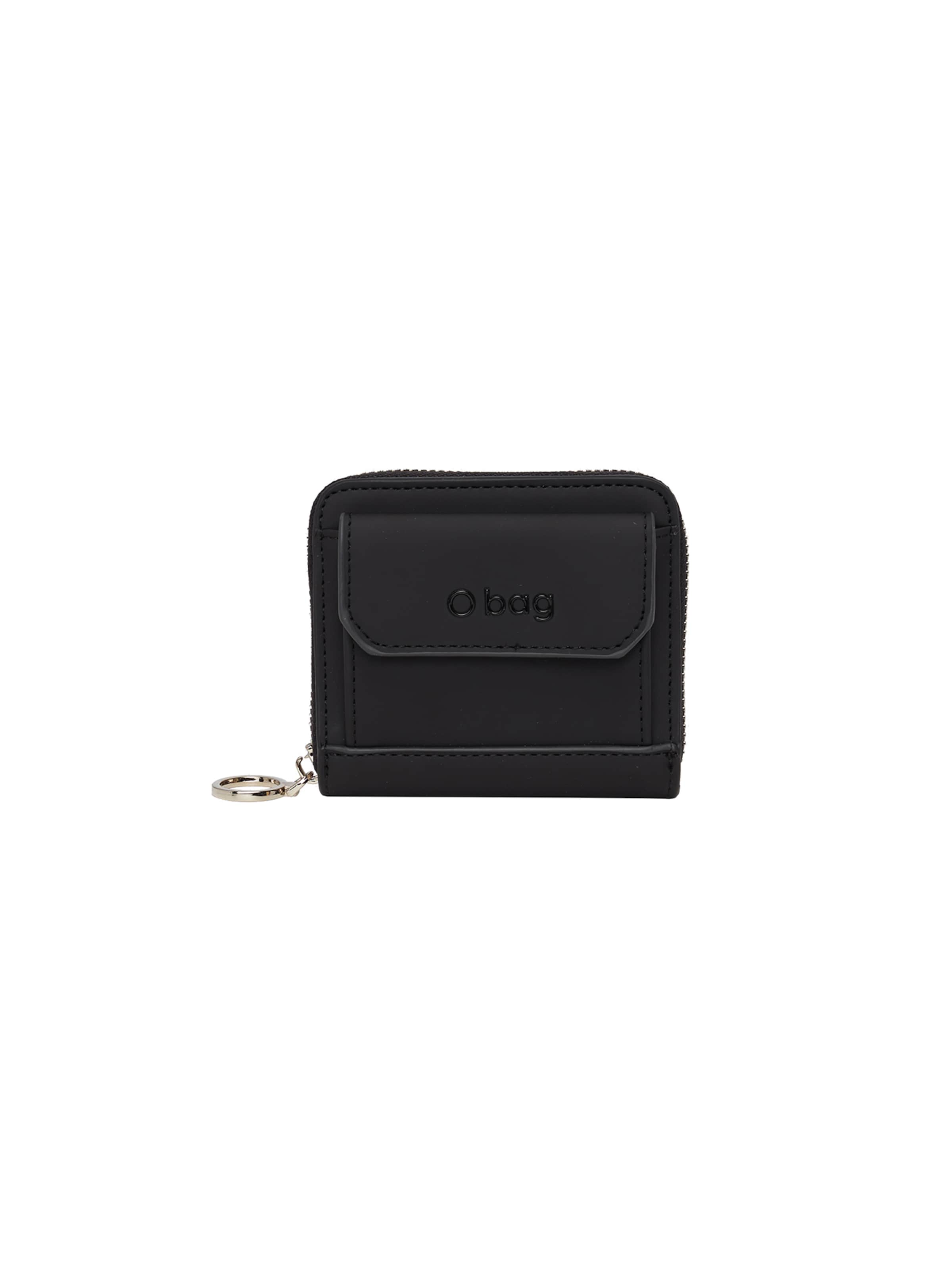 O bag Wallet in Black: front