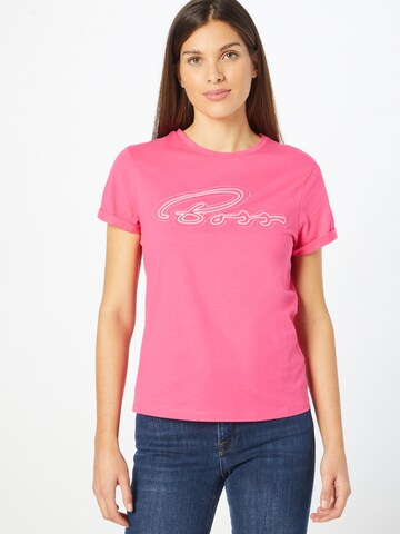 T-shirt 'Esummer' BOSS Orange en rose : devant