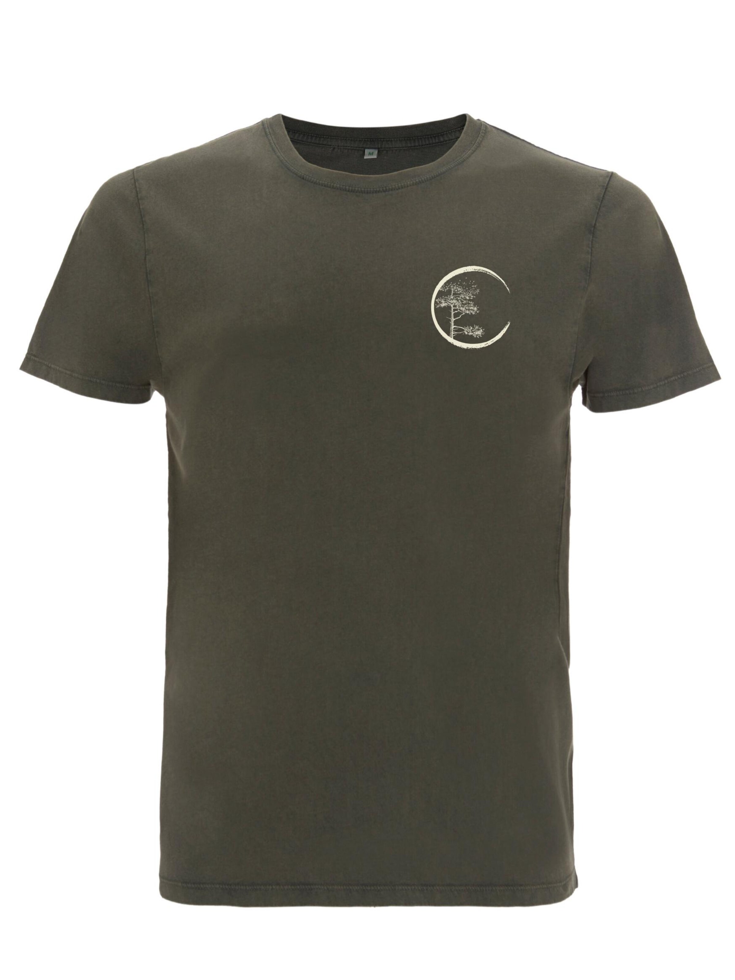 Life-Tree Shirt 'Green Circle' in Green: front