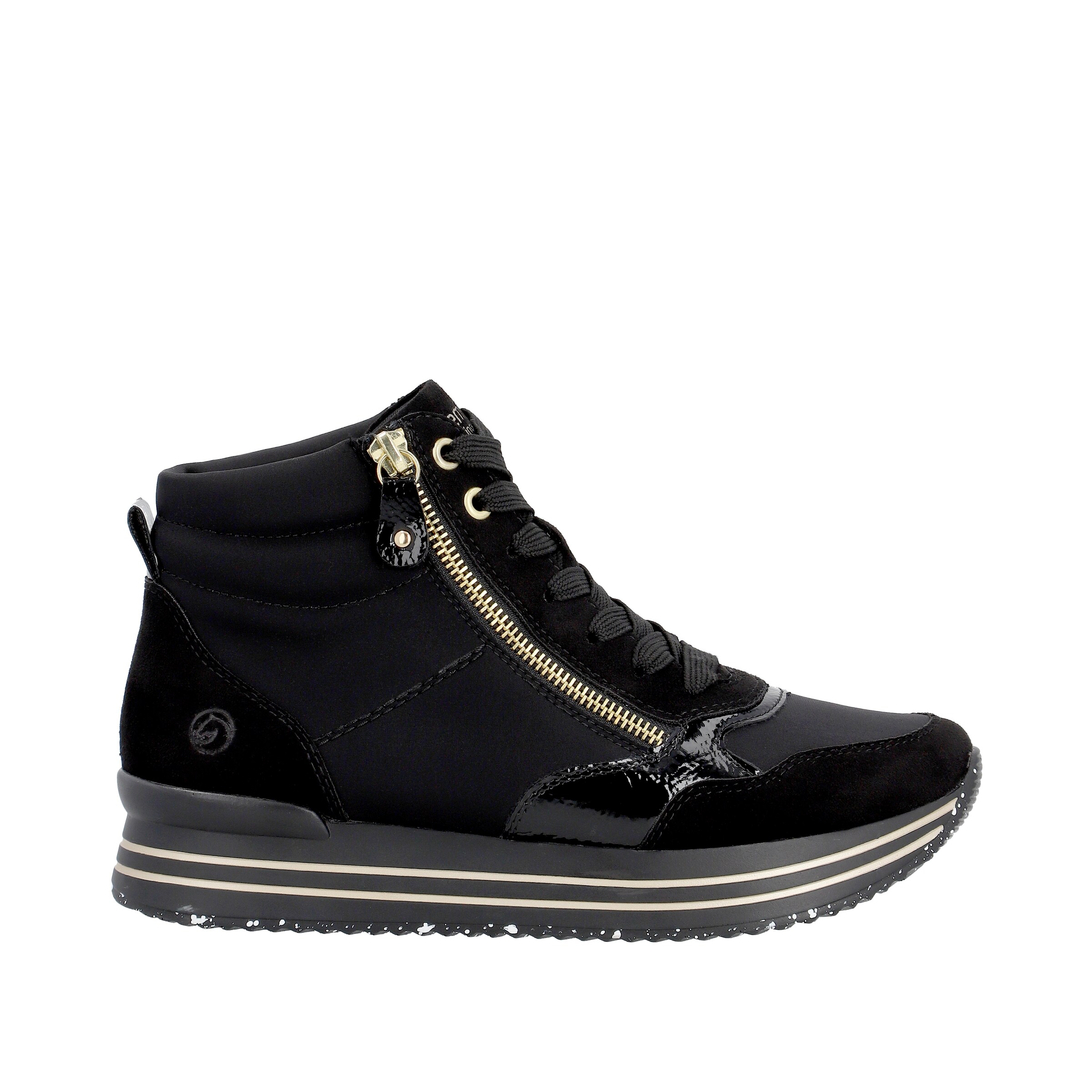 REMONTE High-Top Sneakers in Black