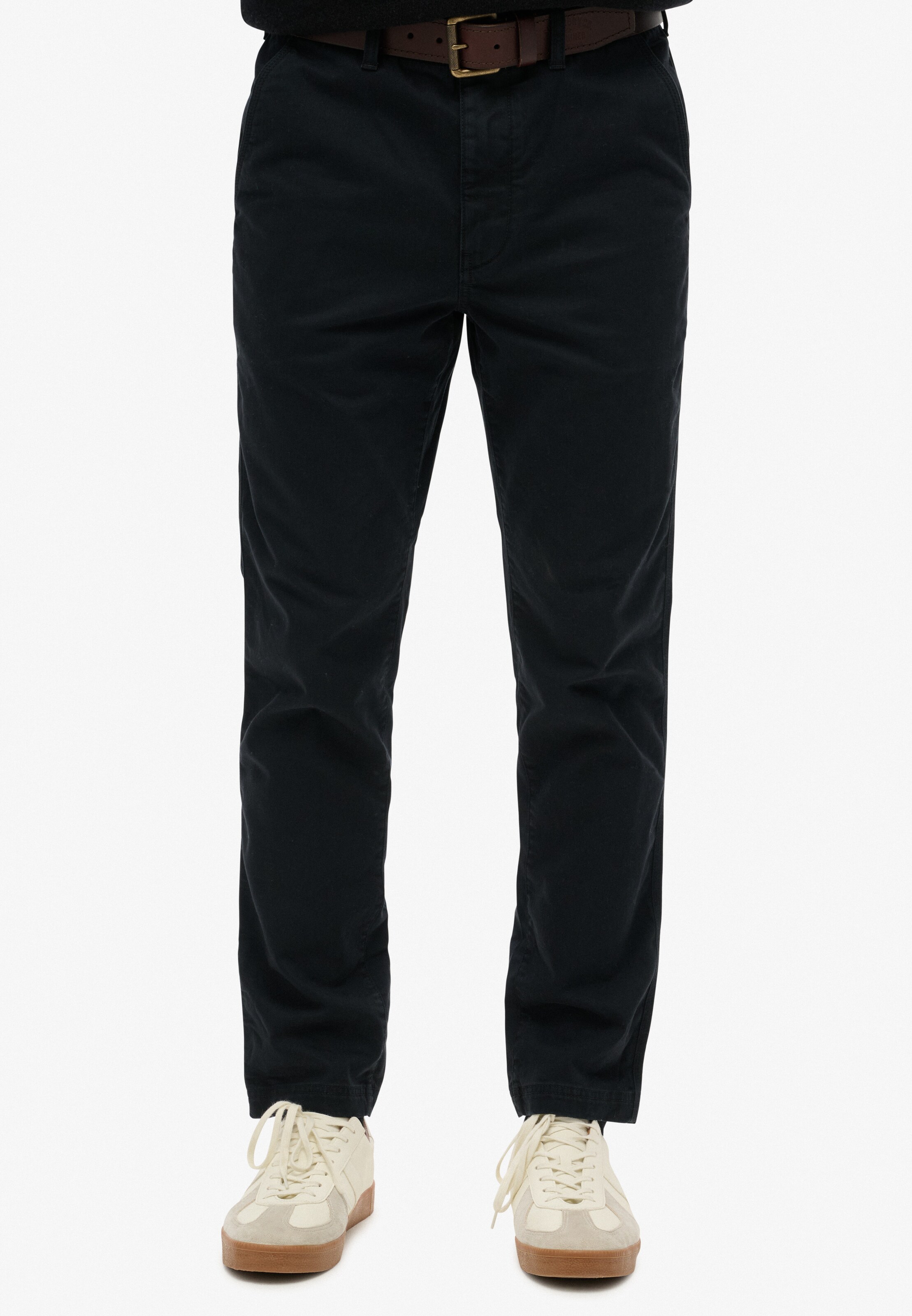 Superdry Slimfit Chino in Zwart: voorkant