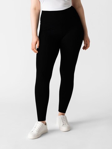 Skinny Leggings 'Luna' Les Lunes en noir : devant