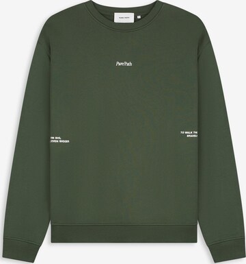 Sweat-shirt Pure Path en vert : devant