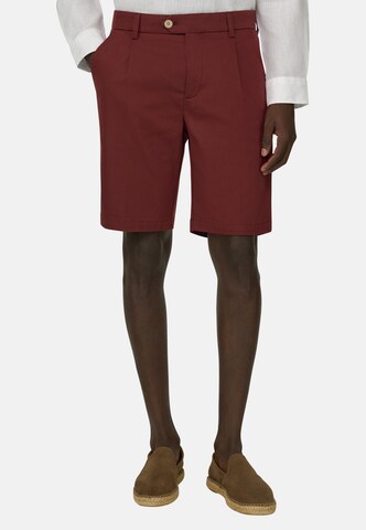 Boggi Milano Slimfit Chinohose in Rot: Vorderseite