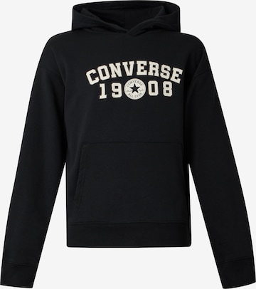 CONVERSE Sweatshirt '1908' in Schwarz: Vorderseite