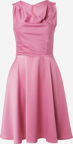 Robe de cocktail 'LOGAN' WAL G. en rose : devant