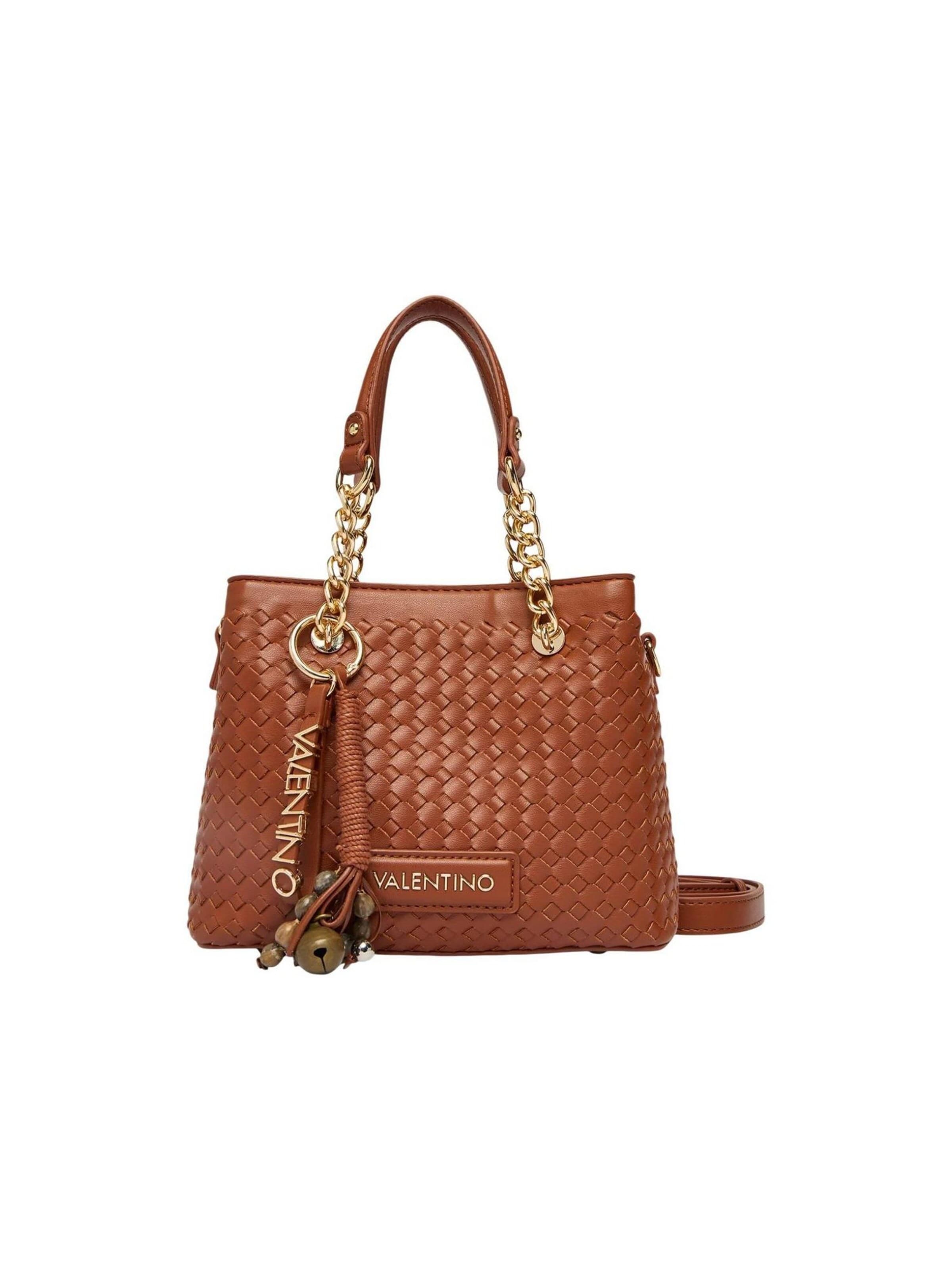 VALENTINO - Bolso de hombro en marrón: frente