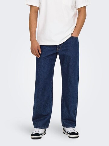 Loosefit Jeans 'ONSFADE' di Only & Sons in blu: frontale