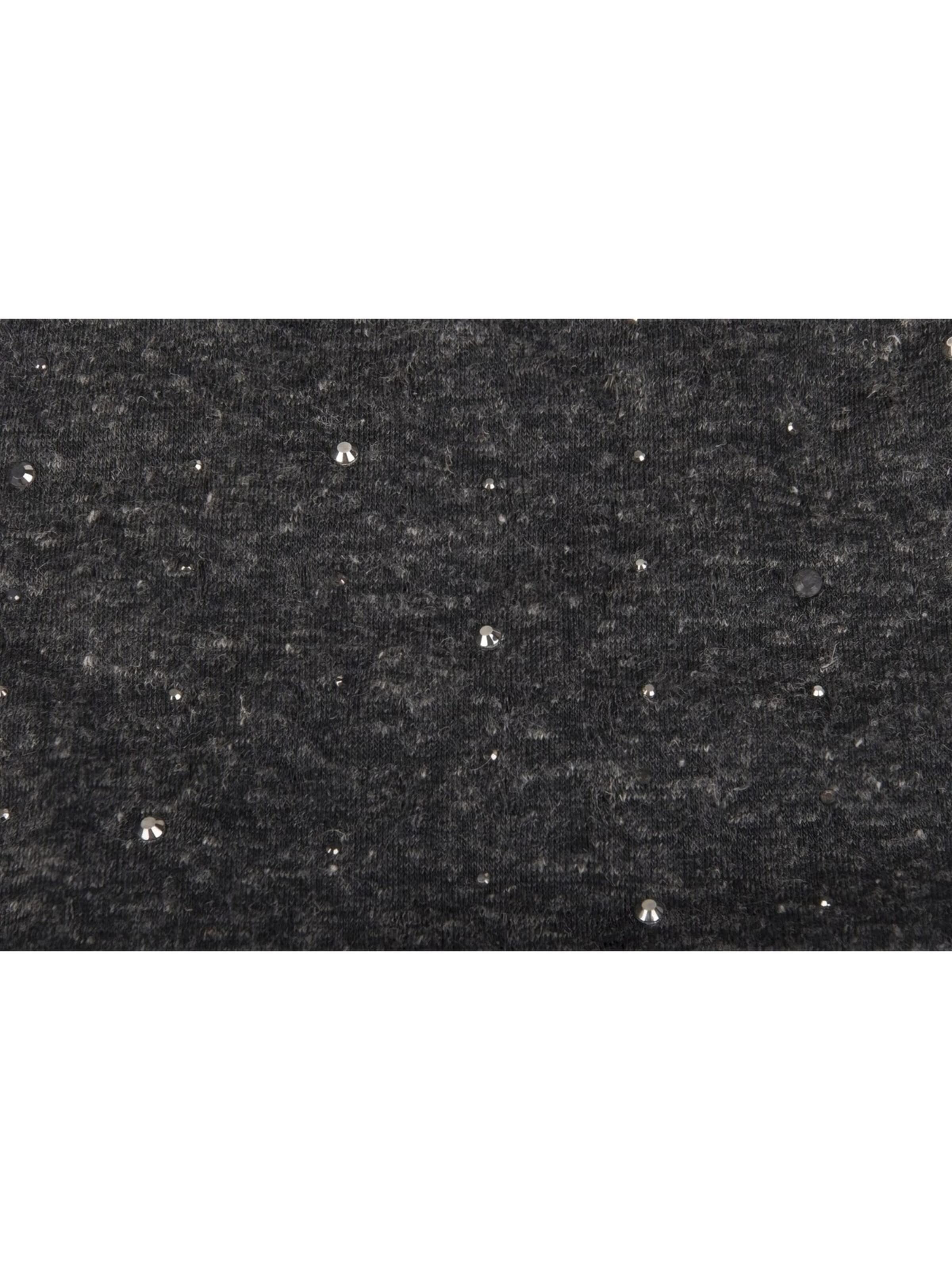 styleBREAKER Mütze 'Beanie mit Strass Nieten Applikation'‌‌‌‌‌‌‌‌‌ in Schwarz