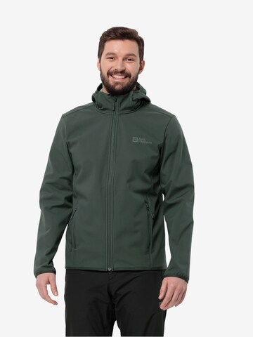 JACK WOLFSKIN - Casaco outdoor 'Bornberg' em verde: frente