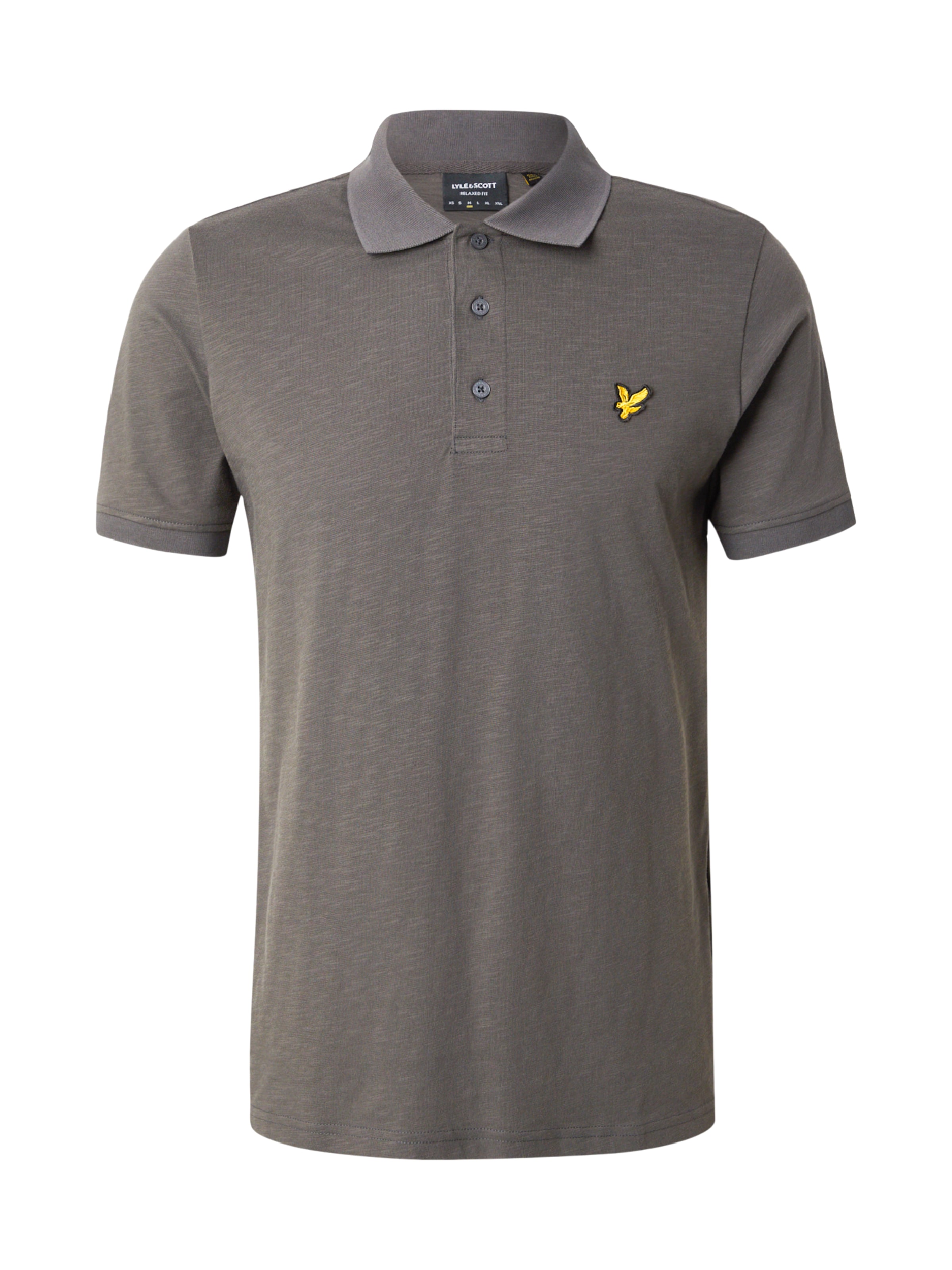 Lyle & Scott Shirt 'Fine Slub' in Grijs: voorkant
