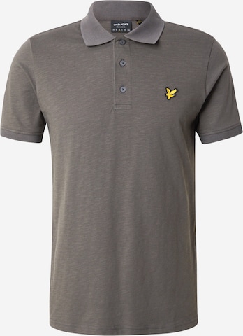Lyle & Scott Shirt 'Fine Slub' in Grijs: voorkant