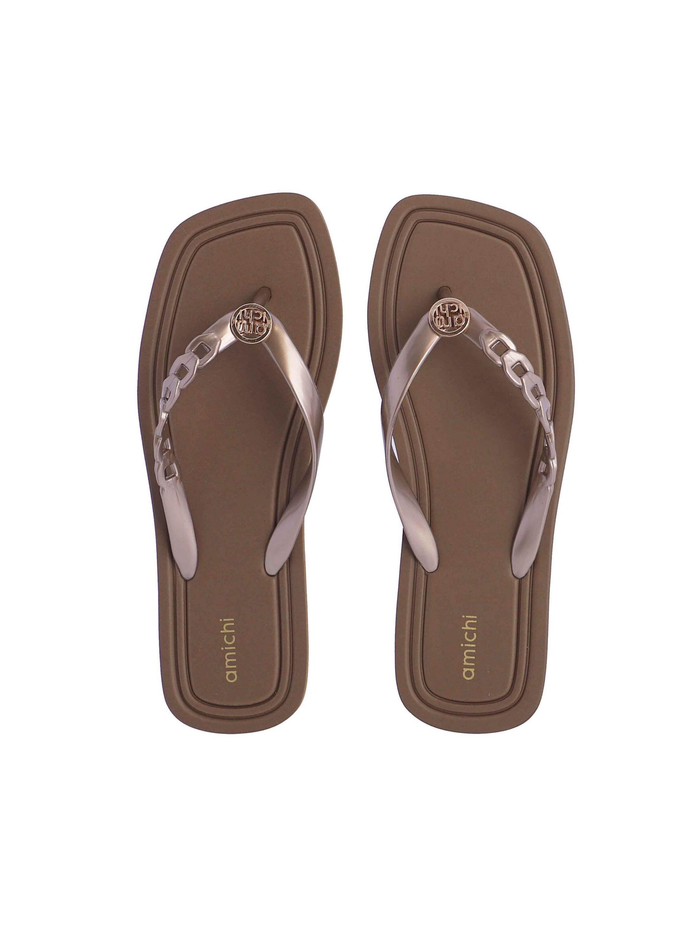 Amichi - Sandalias de dedo 'Chanclas de agua de dedo para mujer Erica de pvc y goma eva' en marrón