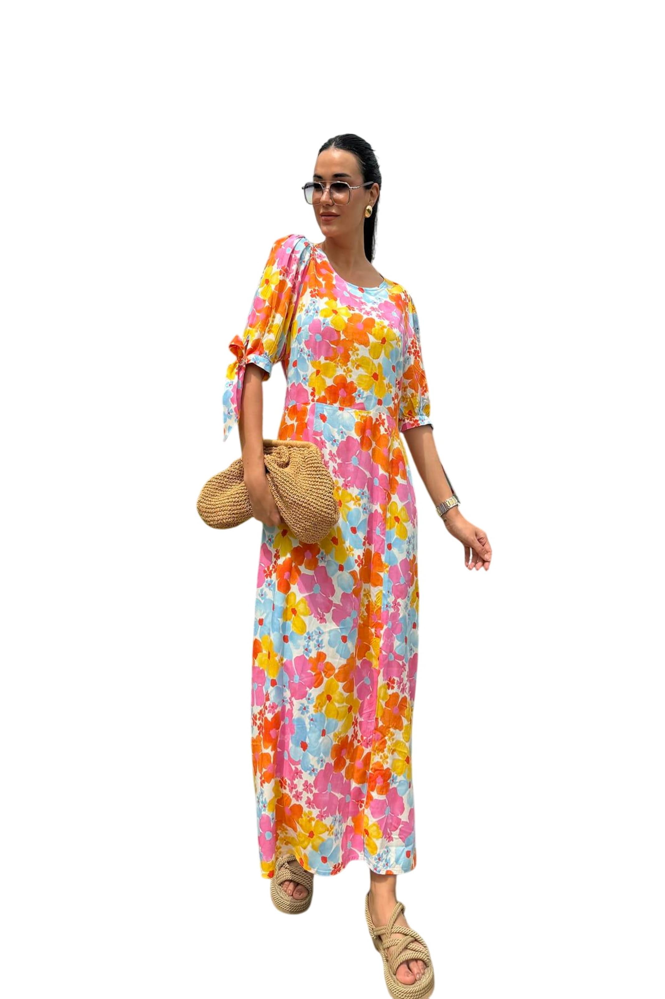 For You Moda Kleid in Orange