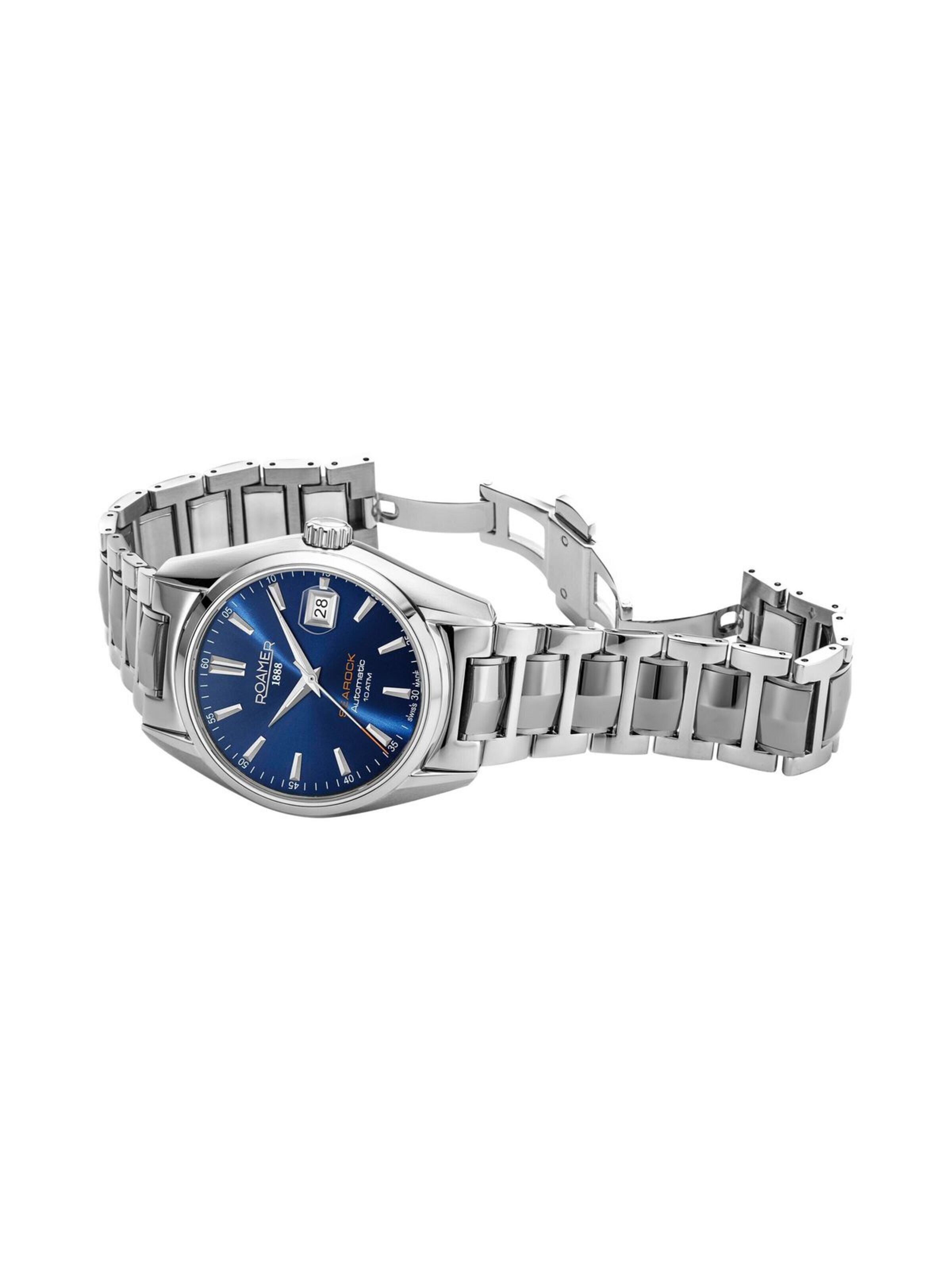 Montre à affichage analogique Roamer en bleu