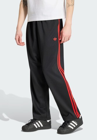 ADIDAS ORIGINALS Loosefit Broek 'Adicolor' in Zwart: voorkant