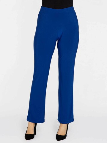 Yoek Skinny Leggings ' Dolce ' in Blue: front