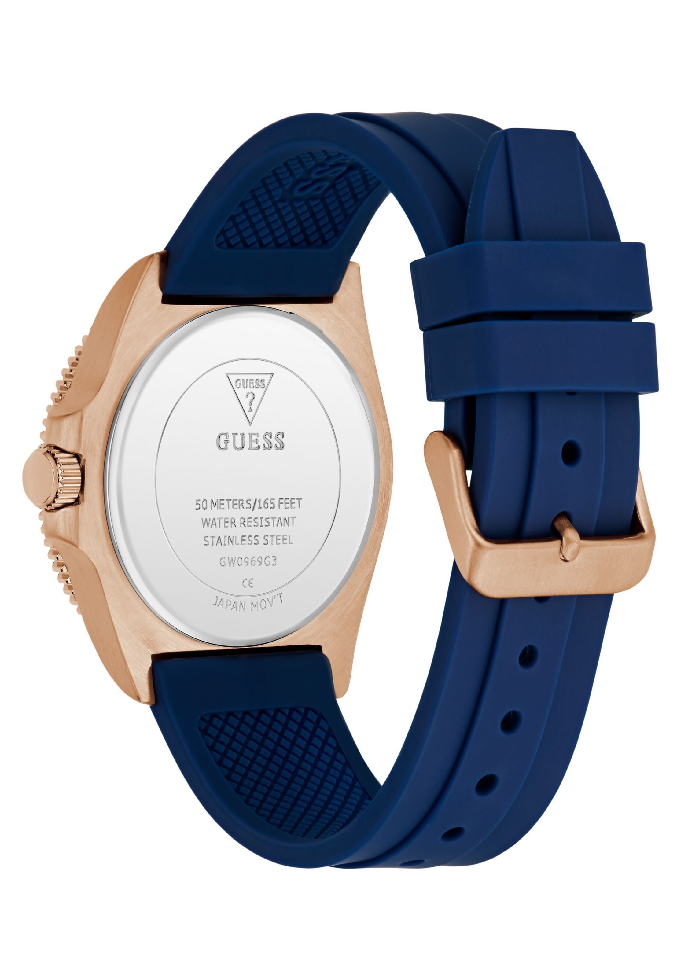 Montre à affichage analogique 'CLIFF' GUESS en bleu