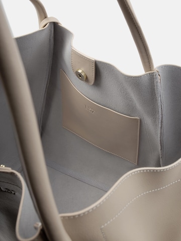 L37 HANDMADE SHOES Shopper 'BIG BIG WORLD NEW' in Beige