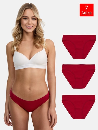 Tazzio Slip '3er-Pack F941' in L in de kleur Rood, Productweergave