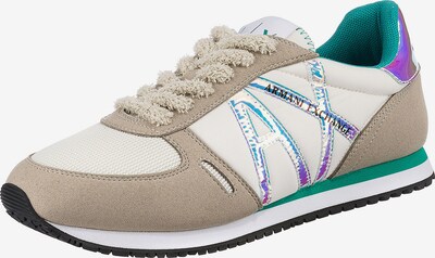 ARMANI EXCHANGE Sneakers in Sand / Neon purple / Black / White, Item view