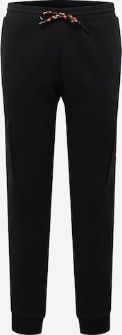 ADIDAS SPORTSWEAR Workout Pants 'Essentials Brandlove Fleece' in Black: front