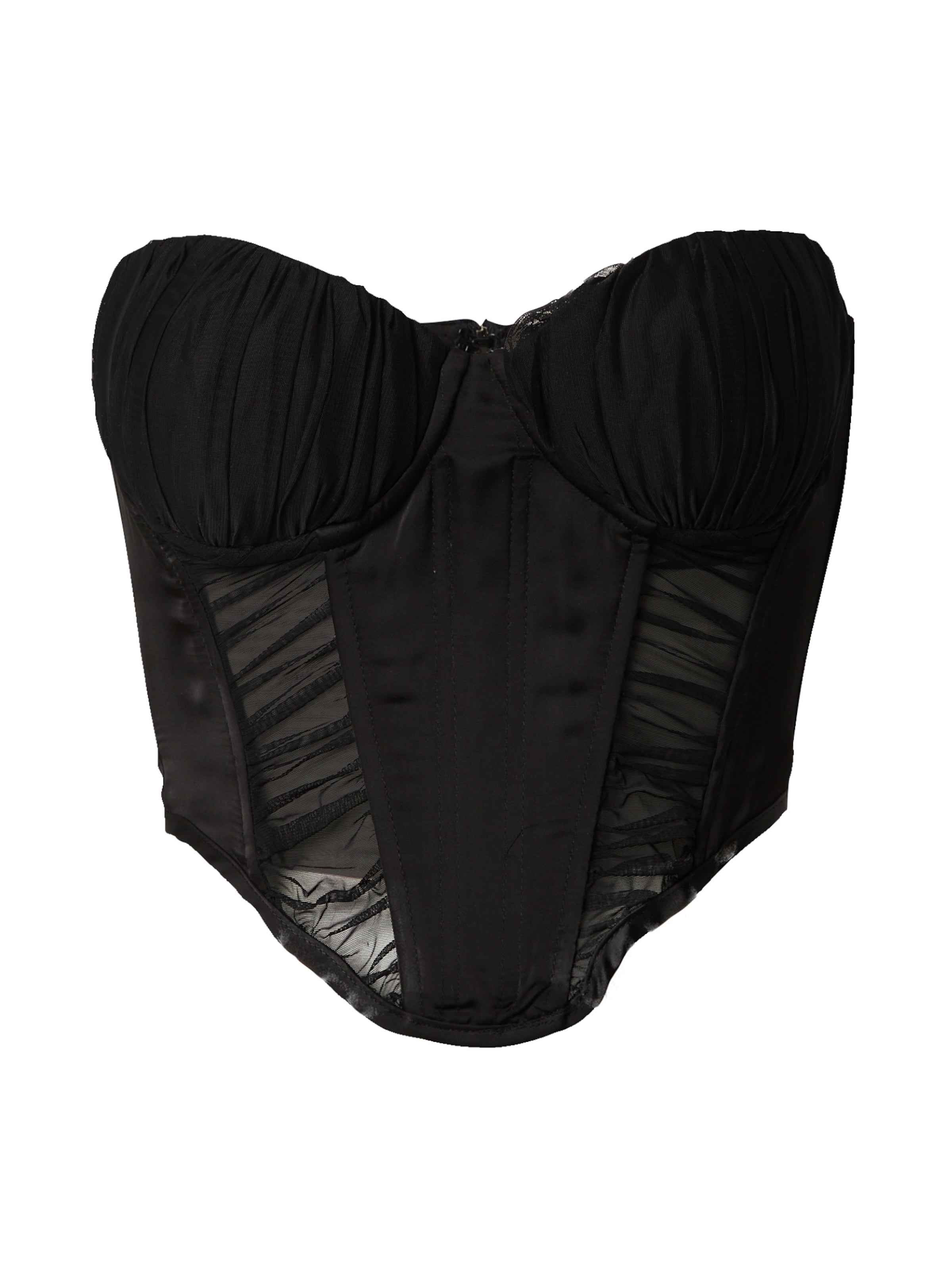 MisspapTop - crna boja: prednji dio