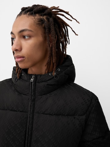 Bershka Winter Jacket in Black