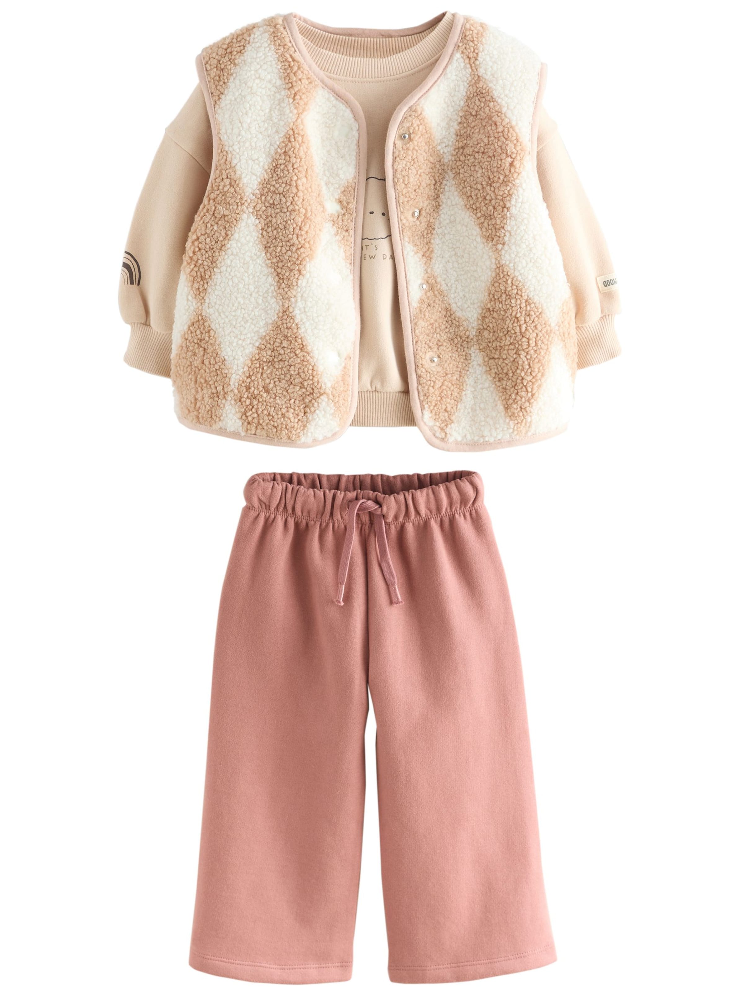 Next Zestaw w kolorze beżowy: przód