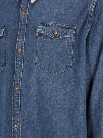 Levi's® Big & Tall Regular fit Риза 'Big Relaxed Fit Western' в синьо