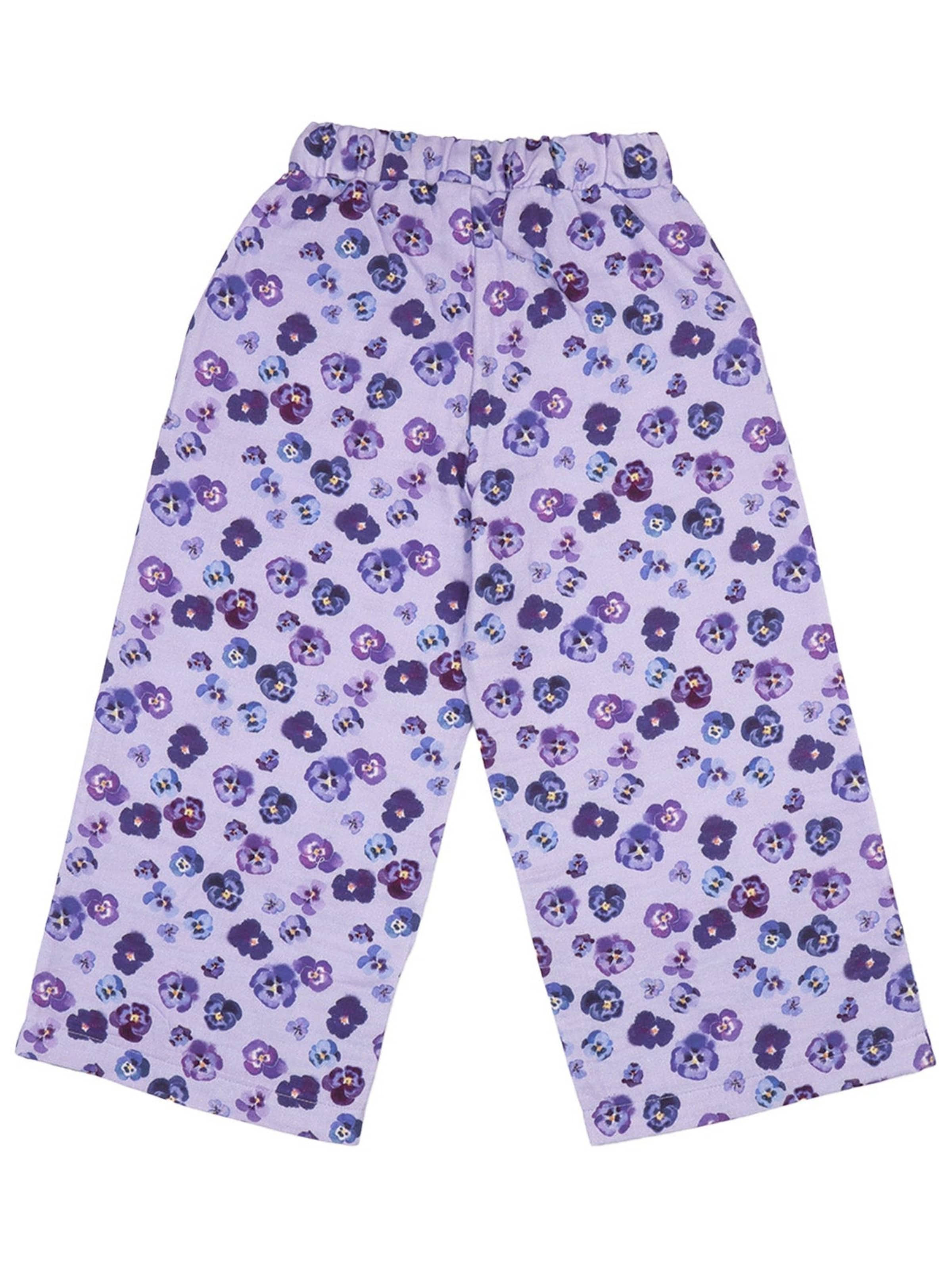 Walkiddy Regular Hose 'Walkiddy - Purple Violas Pants'‌‌‌‌ in Lila: Vorderseite