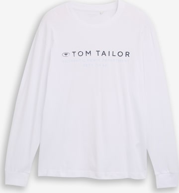 TOM TAILOR Shirt in Wit: voorkant