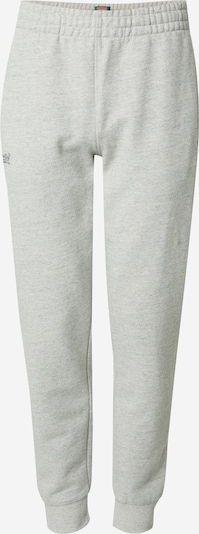 Superdry Housut 'Essential' värissä vaaleanharmaa / musta, Tuotenäkymä