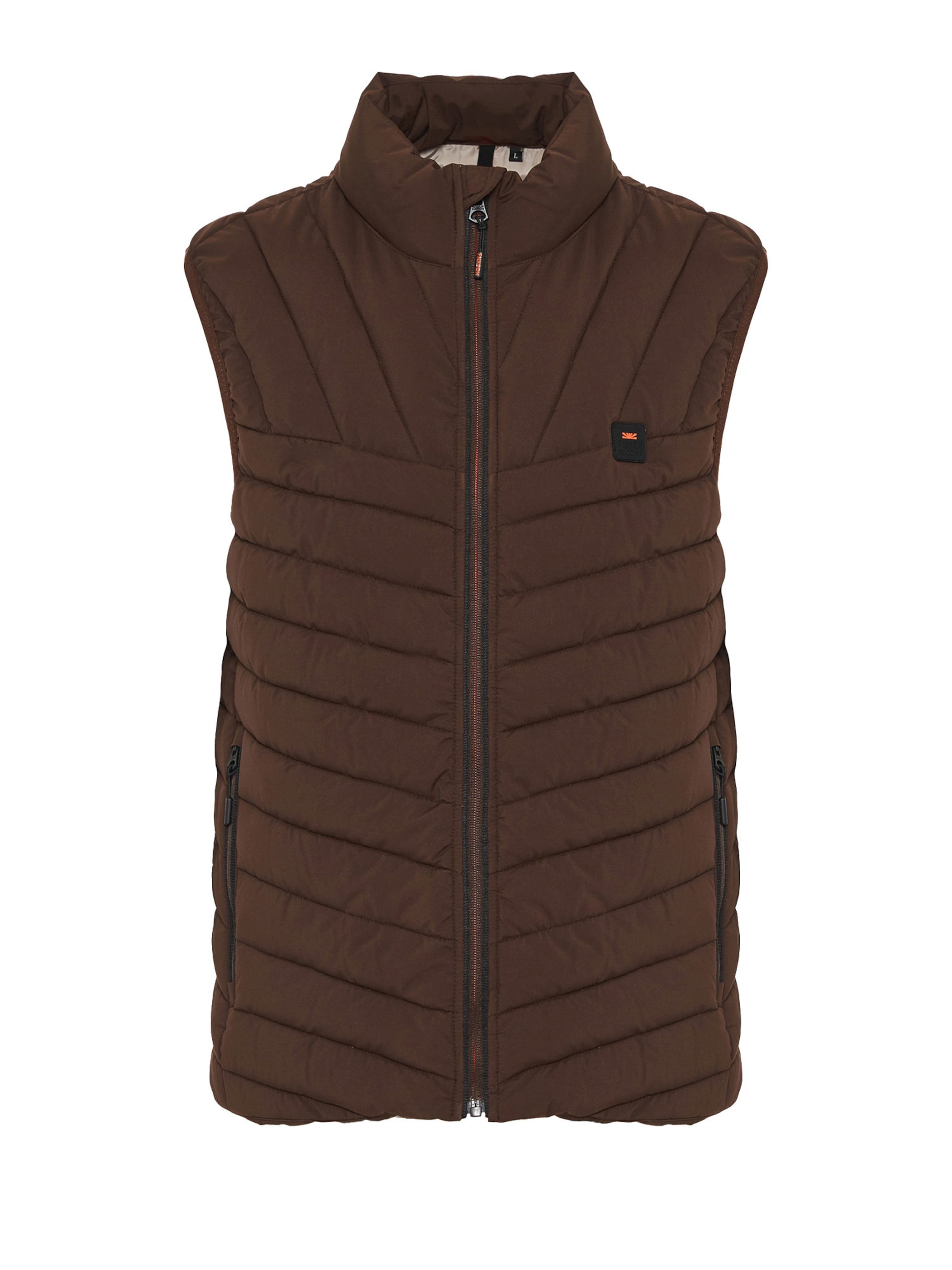 Gilet di Funky Buddha in marrone: frontale