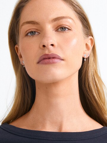 Pilgrim Earrings 'Oryth' in Silver: front