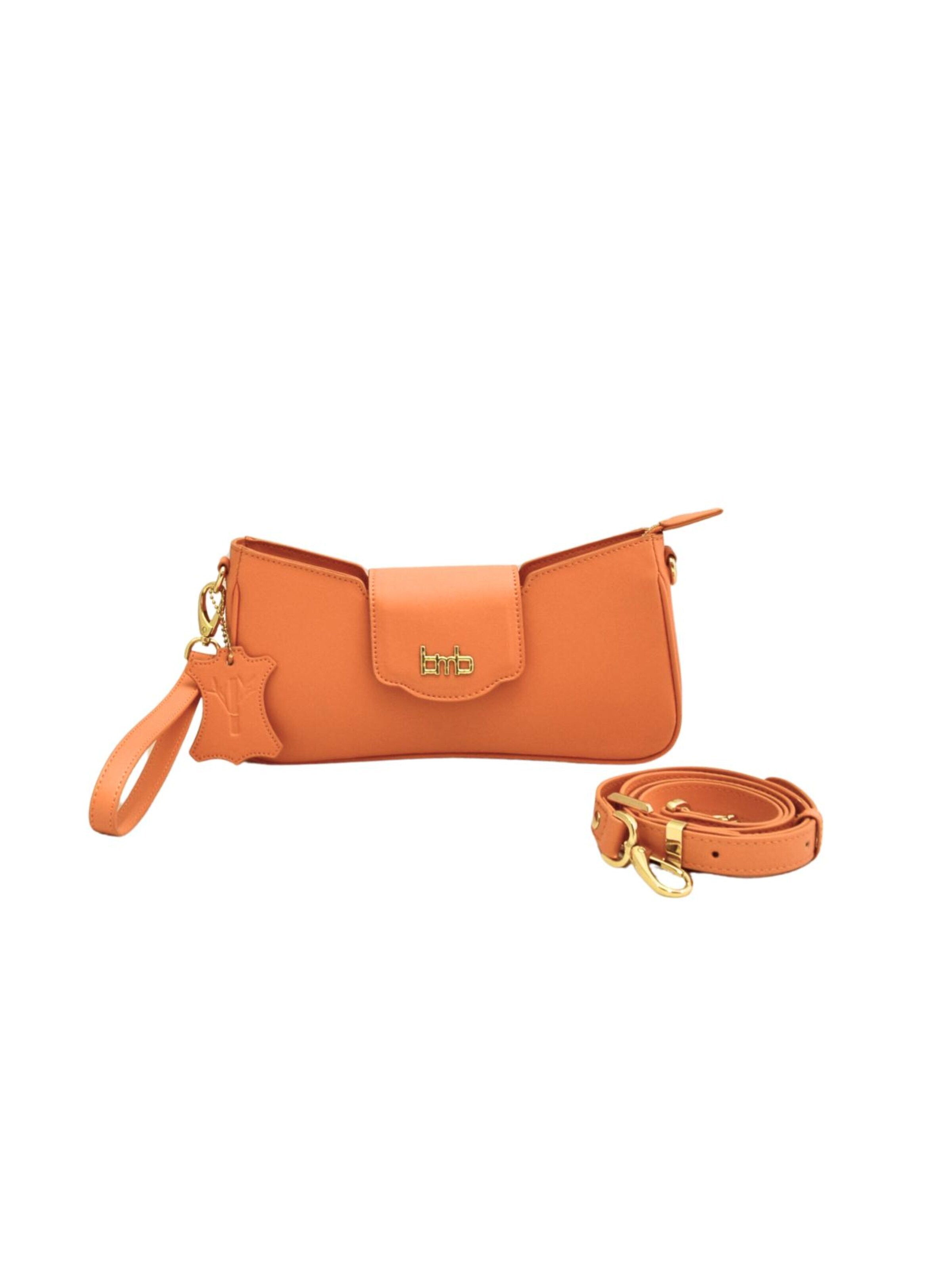 BMB BAGS Clutch 'Racquel' in Oranje: voorkant