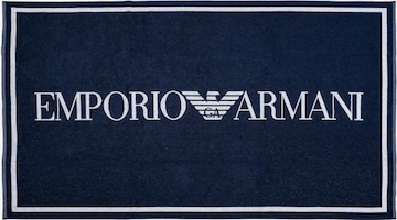 Serviette de plage Emporio Armani en bleu : devant