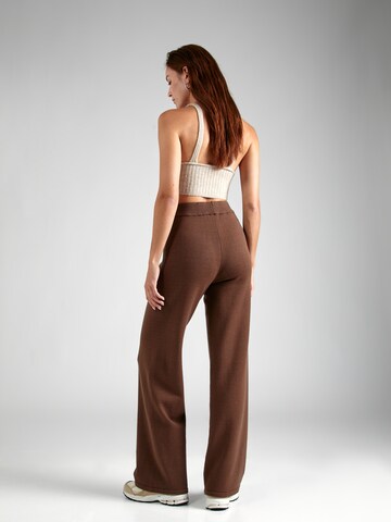 Wide leg Pantaloni di MSCH COPENHAGEN in marrone